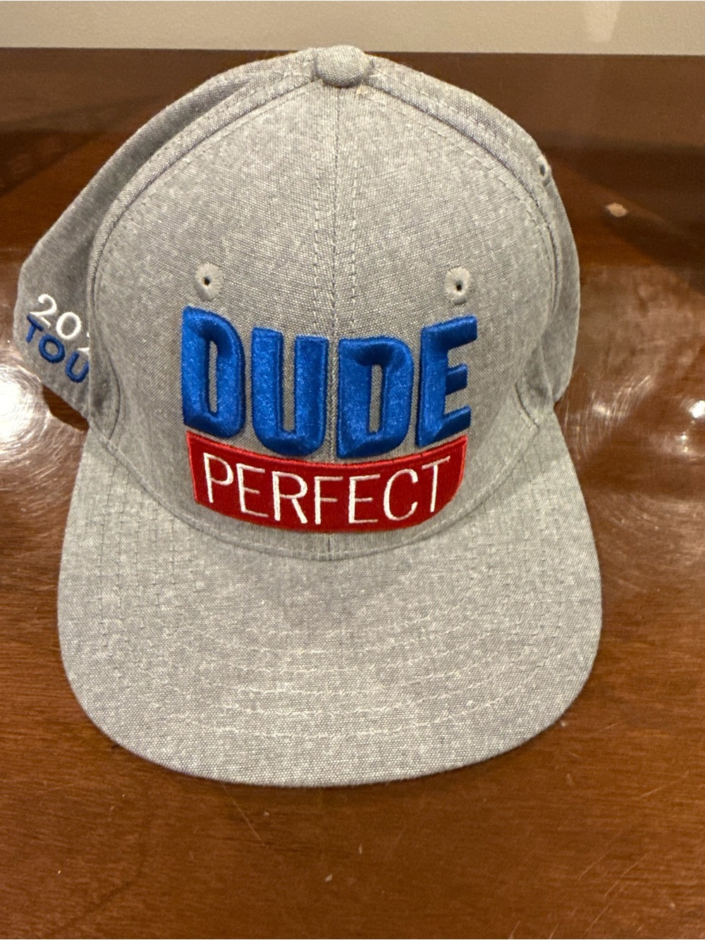 Dude Perfect Gray Snapback Hat [2022 Tour Hat]
